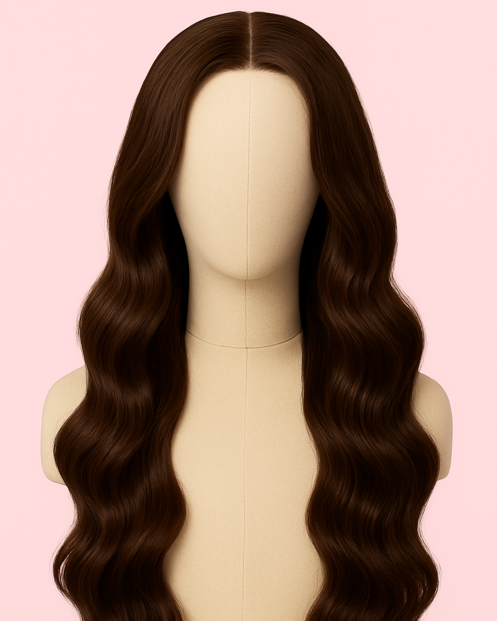 Cocoa Wave - HD Raw Body Wave Lace Front Wig (Chocolate Brown)
