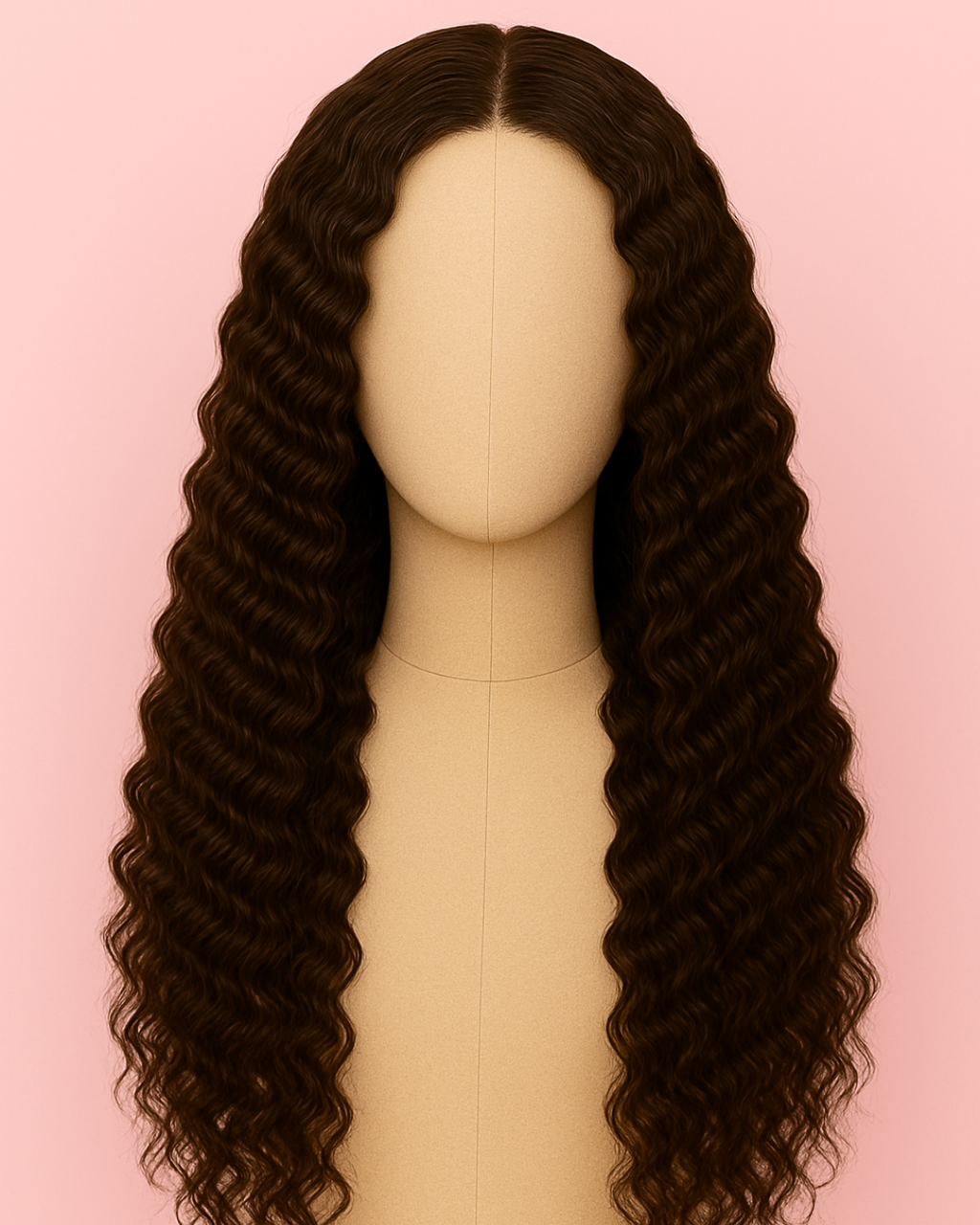 Mocha Deep Wave - HD Virgin Cambodian Chocolate Brown Lace Front Wig